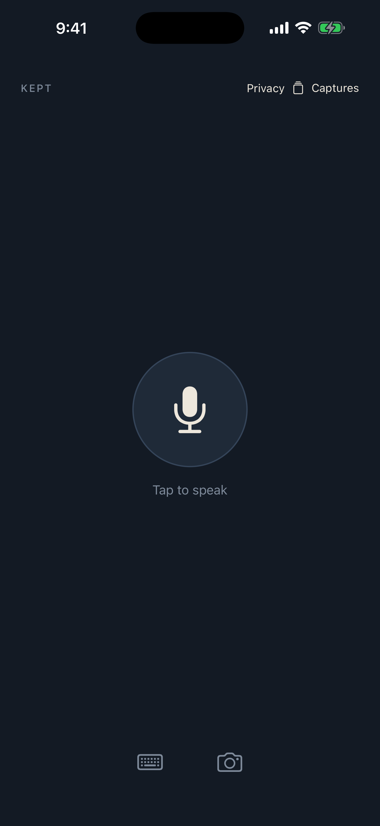 Kept on iPhone ready to record a thought.